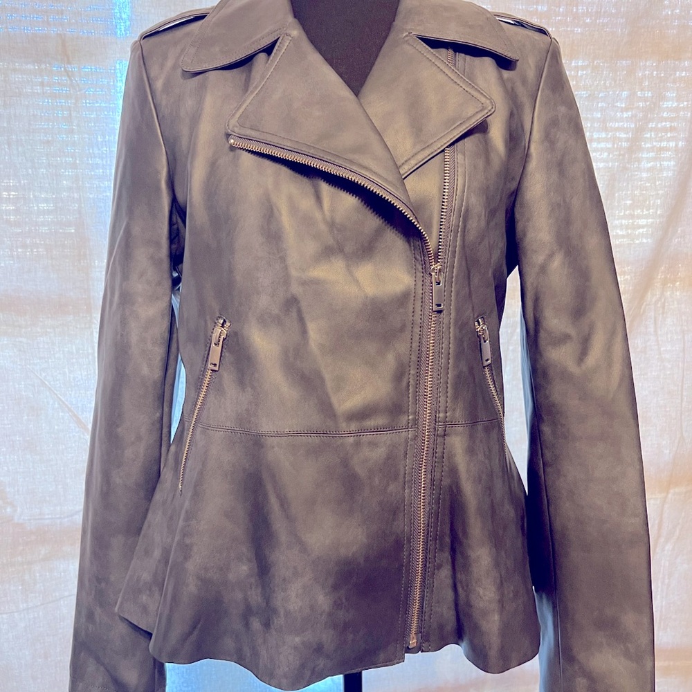 Anthropologie vegan leather jacket.